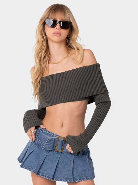 Chest-wrapped Sweater Top