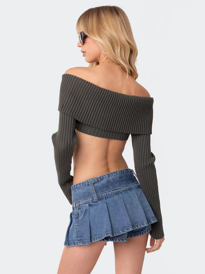 Chest-wrapped Sweater Top
